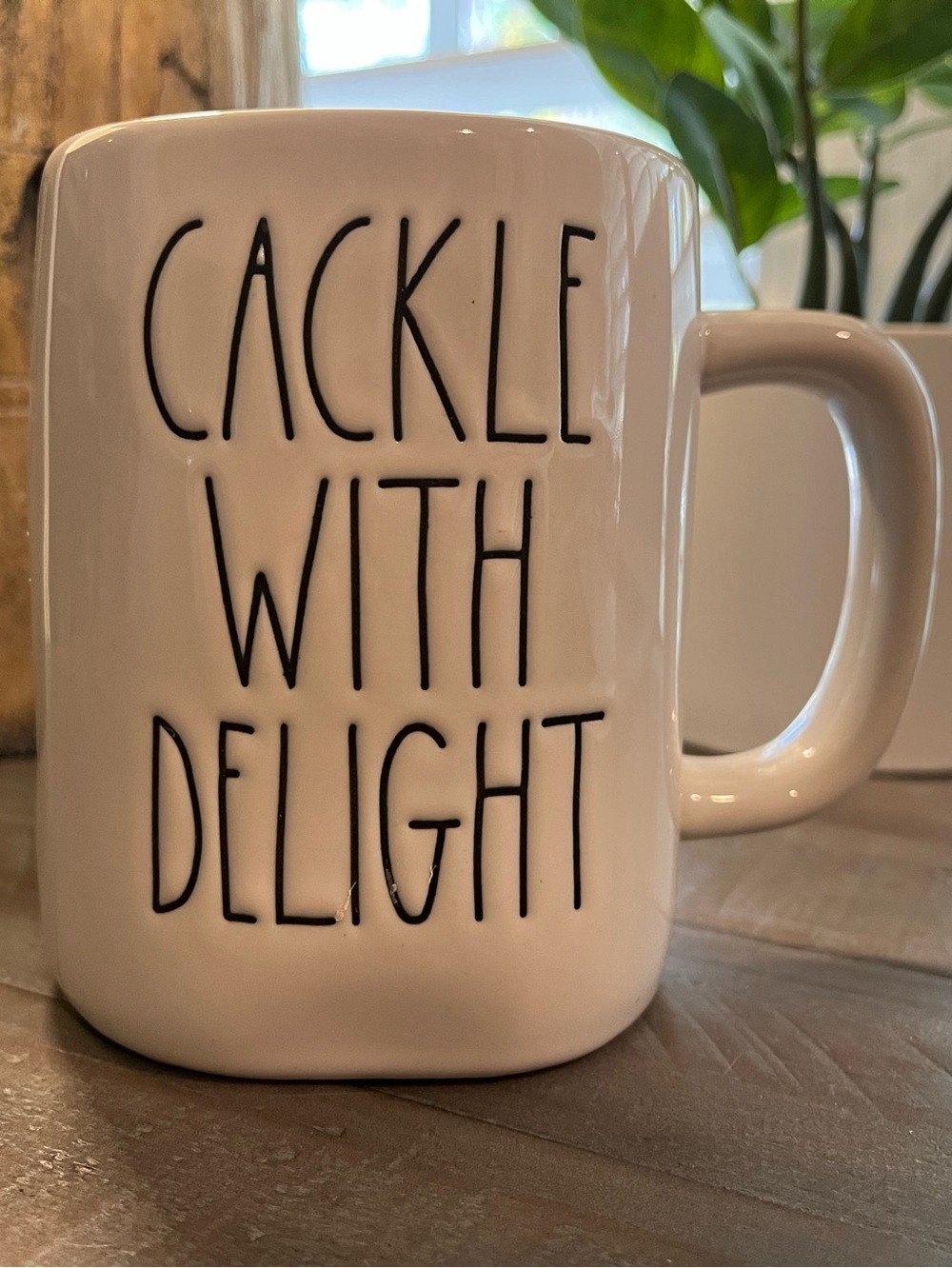 Rae Dunn Cackle With Delight Witch Mug